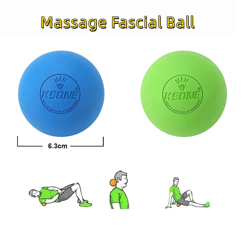 Shoulder Massage Ball - Boule de Massage Fascia en caoutchouc,