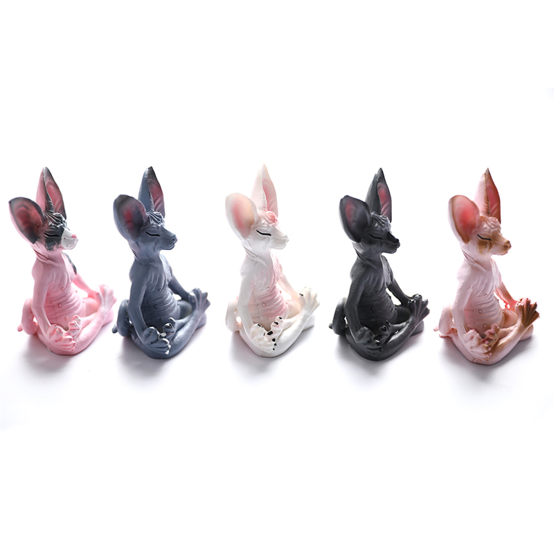 Figurine de chat bouddha fanta - Yoga Fitness Model avis et prix