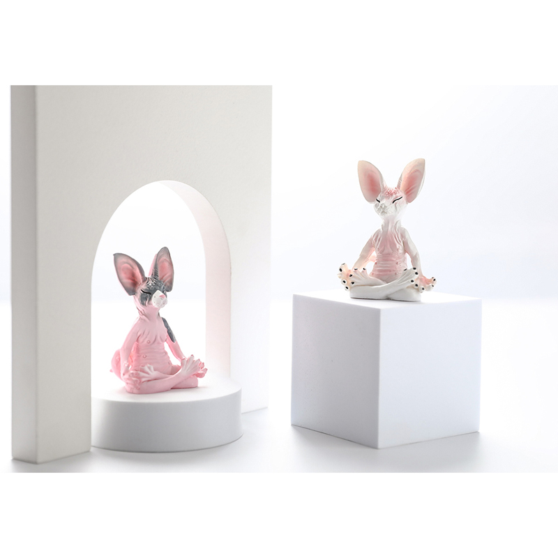 Figurine de chat bouddha fanta - Yoga Fitness Model avis et prix