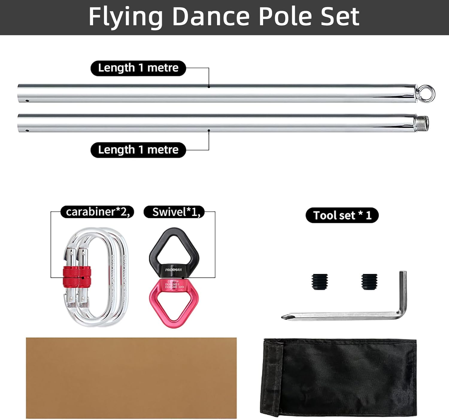 Poteau de danse aérienne 2M 36 - Yoga Fitness Sg avis et prix