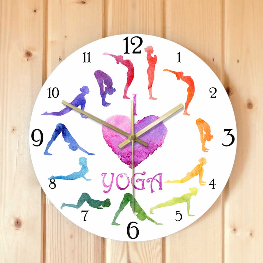 Horloge murale imprimée avec m - Yoga Fitness Watch avis et prix