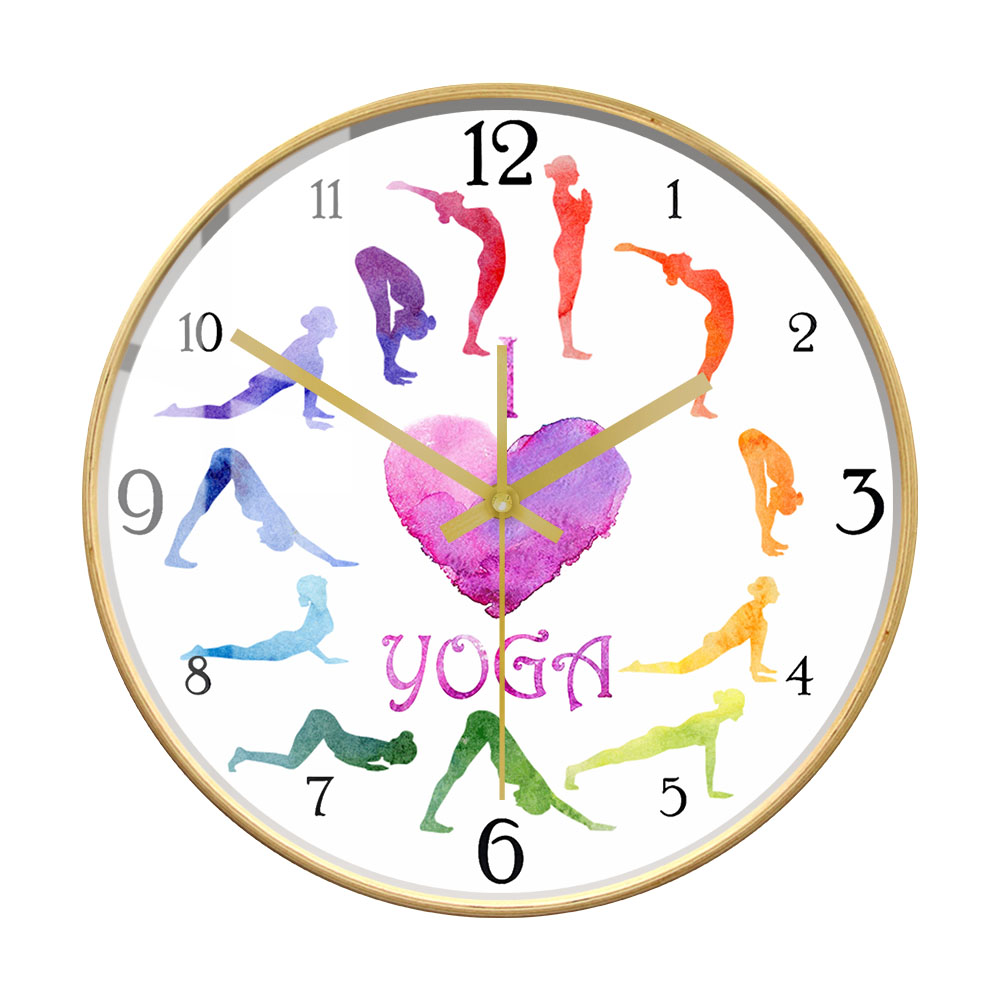 Horloge murale imprimée avec m - Yoga Fitness Watch avis et prix