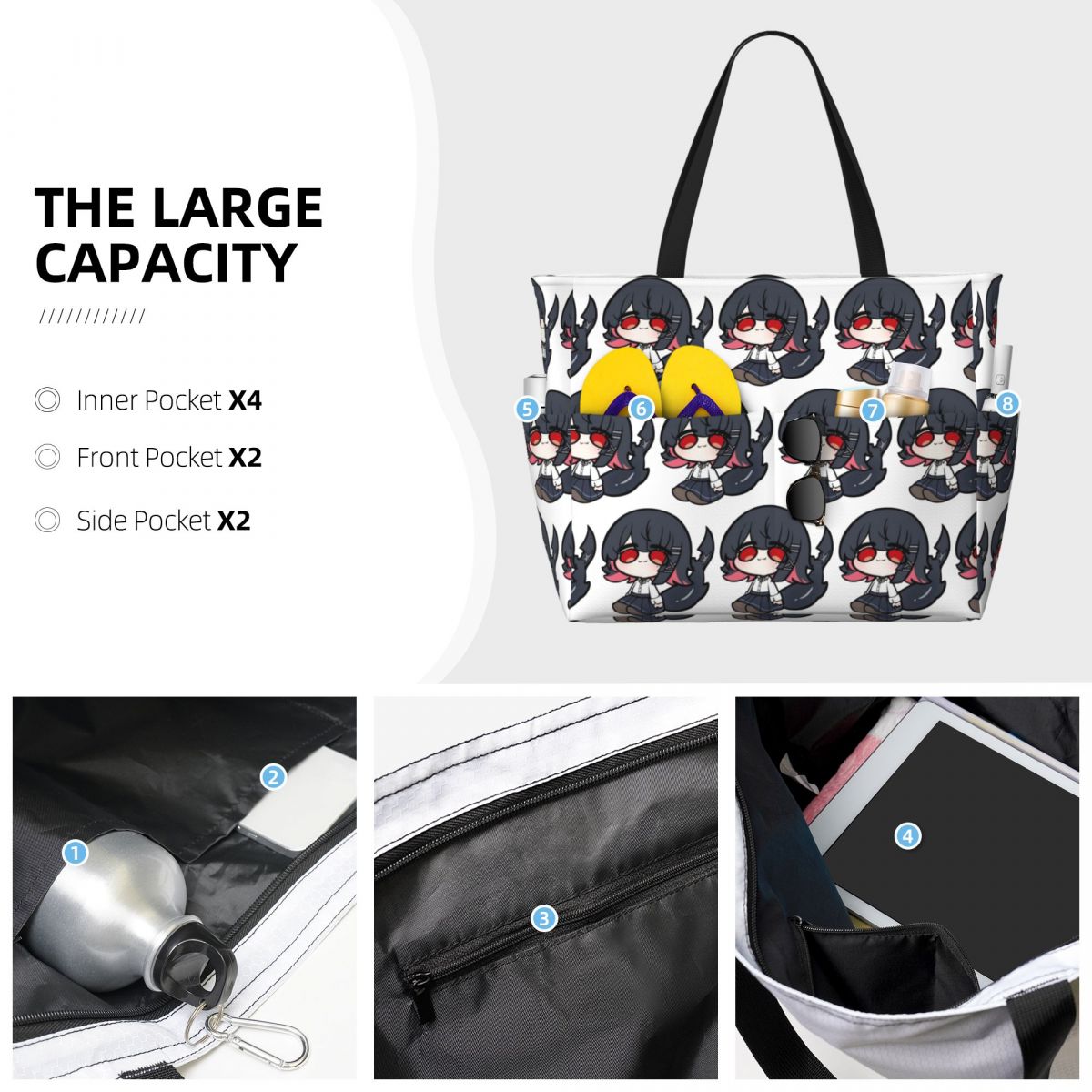 Sac fourre-tout de plage Anime - Yoga Fitness Zone avis et prix