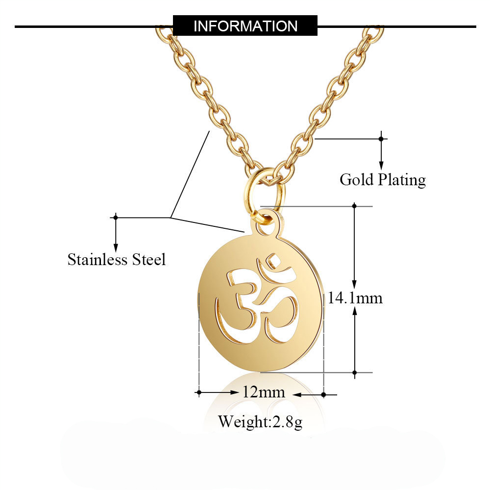 Petit pendentif de yoga en or  - Yoga Fitness Zone avis et prix