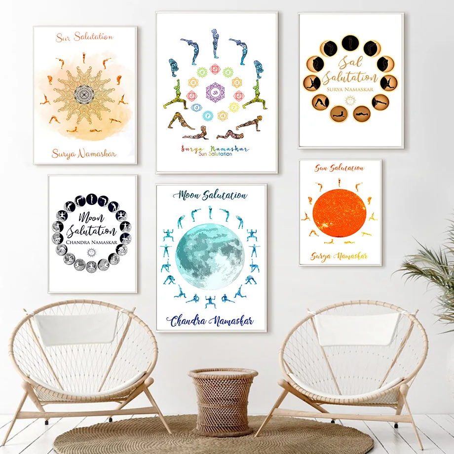 Peinture sur toile murale avec - Yoga Fitness Images avis et prix