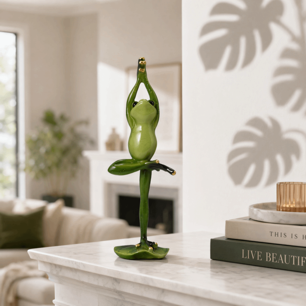 Figurine en résine d'amphibien - Yoga Fitness Model avis et prix