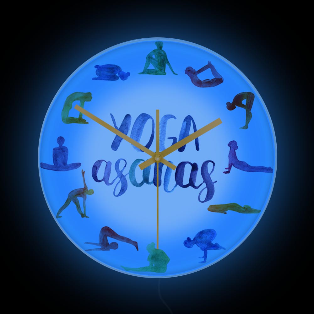 Horloge murale de Yoga Asanas, - Yoga Fitness Watch avis et prix