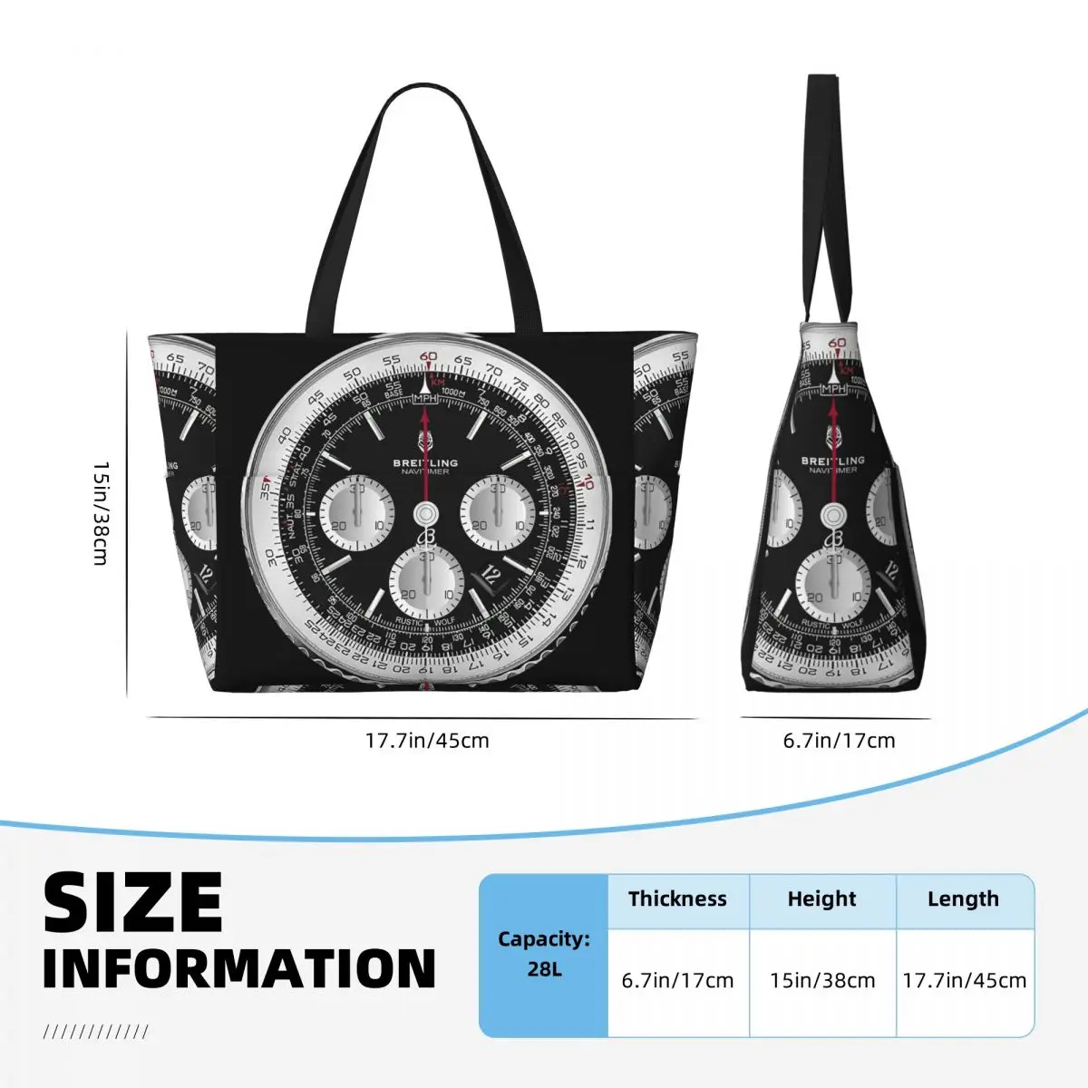 Sac de plage noir de luxe avec - Yoga Fitness Watch avis et prix