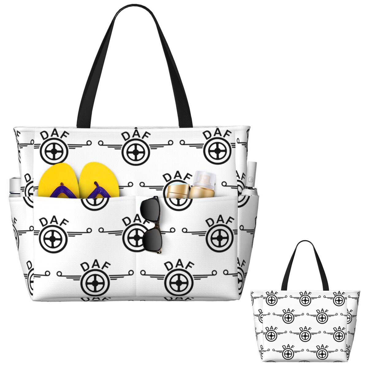 Sac fourre-tout de plage avec  - Yoga Fitness Logo Design avis et prix